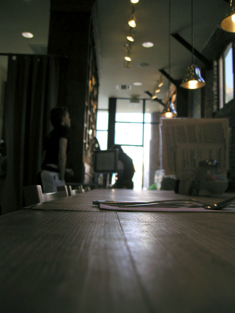 Communal table (Next: A bird's eye view of museum)