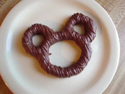 mickey mouse chocolate pretzel