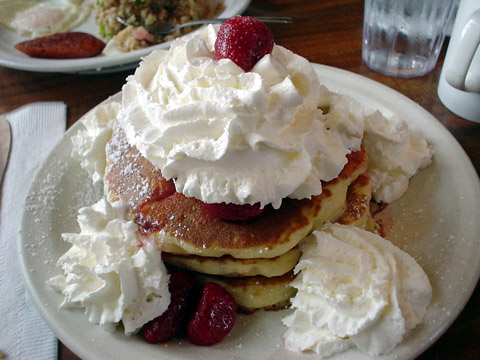 strawberry pancake