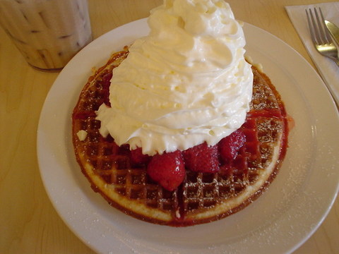 Strawberry waffle