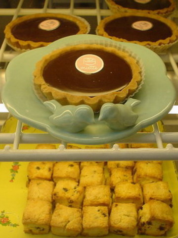 chocolate tart & scone